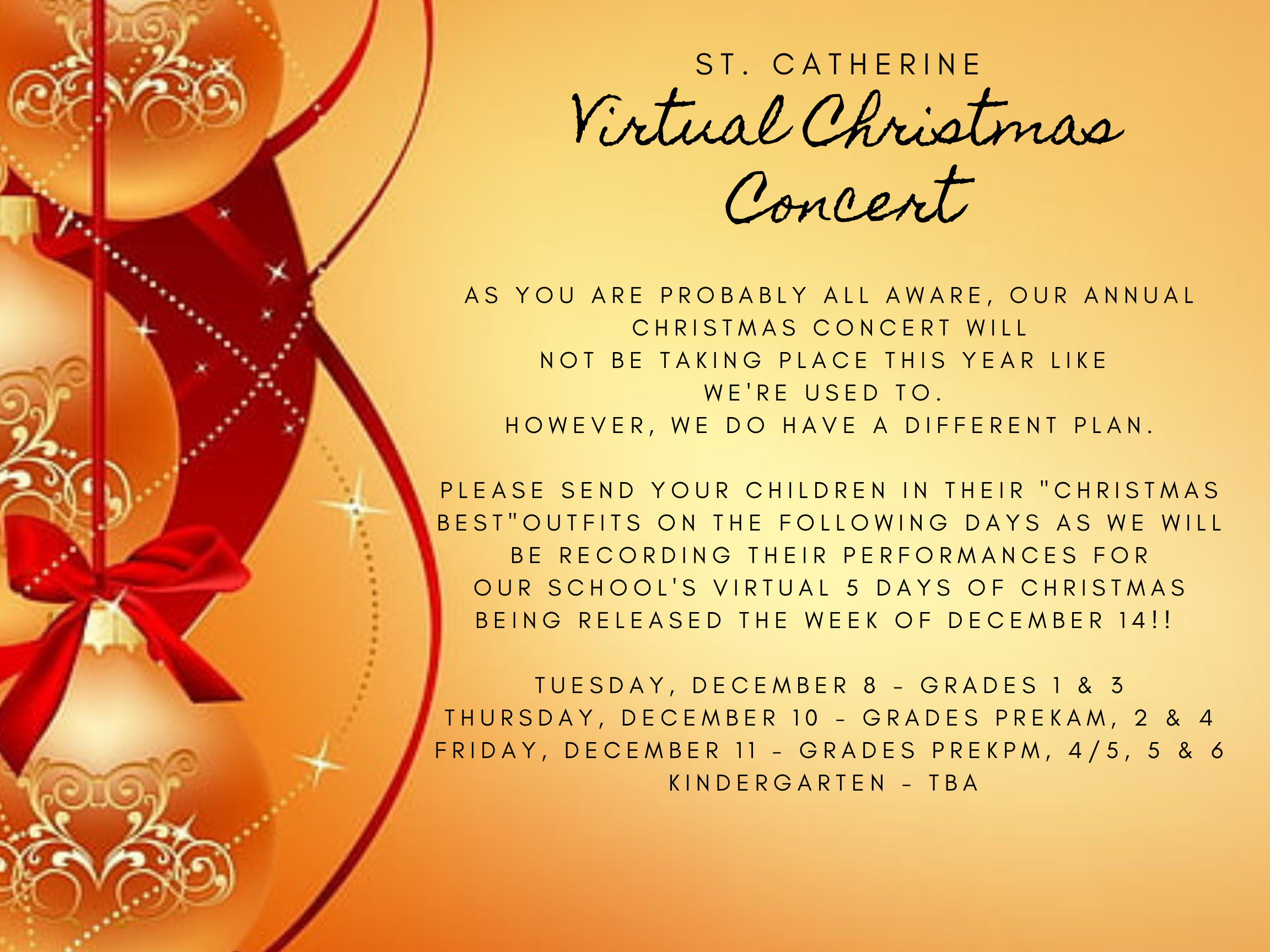 St. Catherine Virtual Christmas Concert